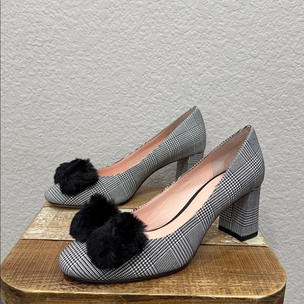 Kate Spade Carine Princess Of Wales Houndstooth Pump Size 9 NEW - Picture 4 of 8